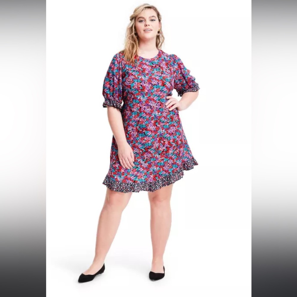 Rixo x Target mixed floral mini dress